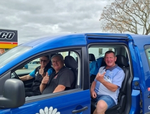 people in the car